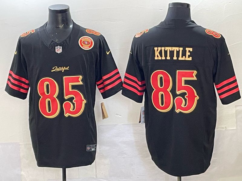 Men Nike San Francisco 49ers #85 Kittle black Limited NFL 2025 Jersey 0019->san francisco 49ers->NFL Jersey